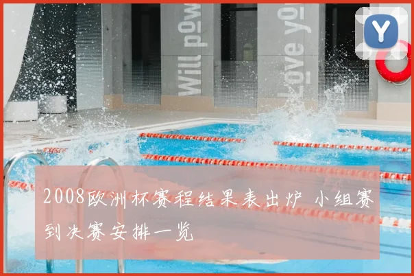 2008欧洲杯赛程结果表出炉 小组赛到决赛安排一览